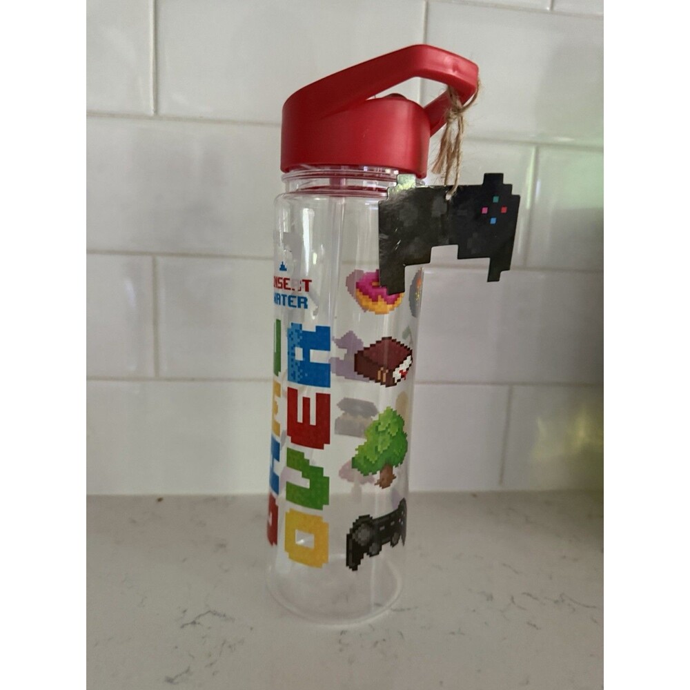 NWT New Puckator Game Over Mario Tumbler Water Bottle BPA Free 550ml Unique!